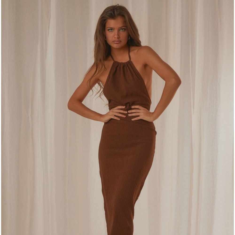 Pepper Mayo Avoca Halter Dress